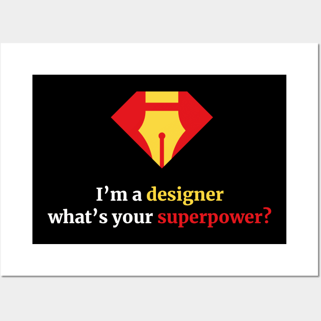 Funny graphic designer gift products Wall Art by GraphicDesigner